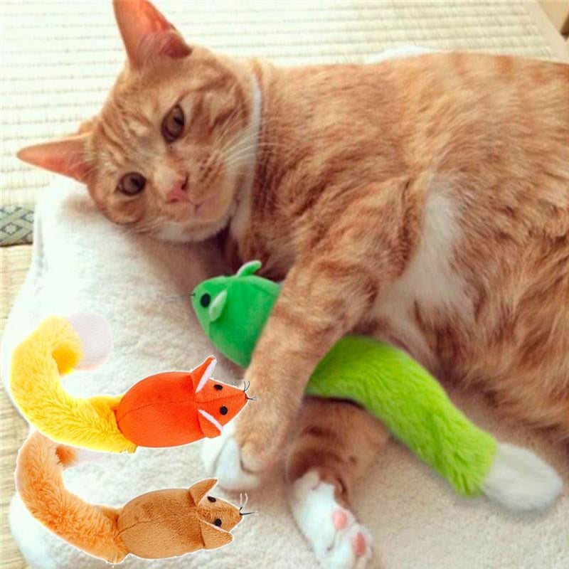 Long Tail Mouse Teaser Toy – Interactive Cat Play Toy