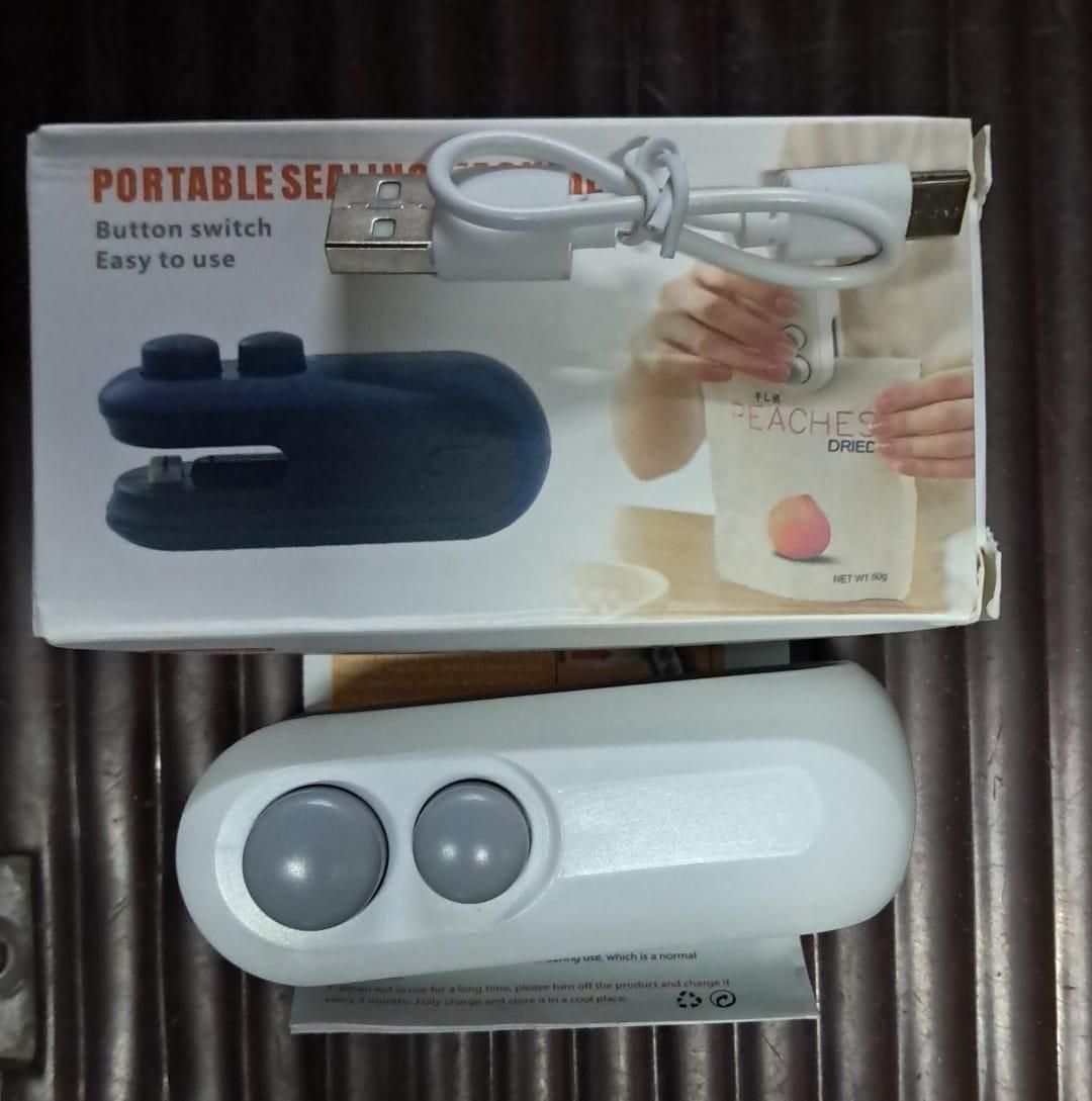 Portable 2-in-1 Magnetic Bag Sealer & Cutter – USB Rechargeable