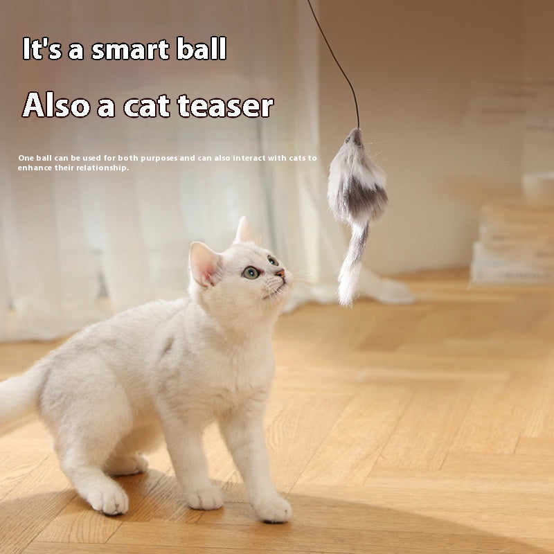 Automatic Mouse Teaser Ball – Smart Rolling Toy for Cats Dogs