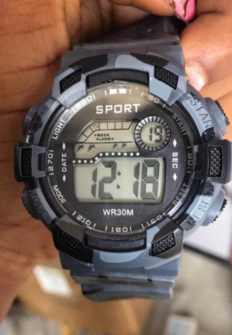 Men's Sports Pointer Electronic Watch