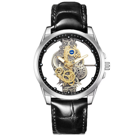 Double-sided Transparent Cutout Automatic Men's Mechanical Watch