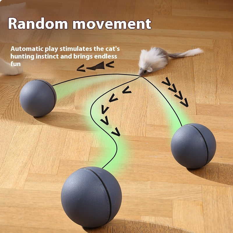 Automatic Mouse Teaser Ball – Smart Rolling Toy for Cats Dogs