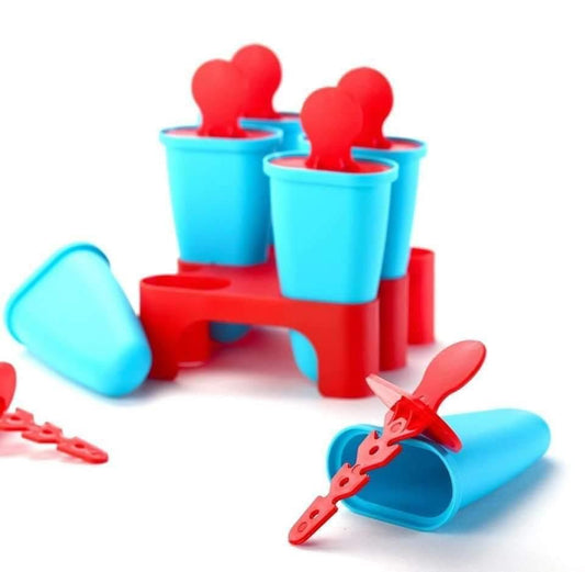 Separable Plastic Ice Cube & Candy Maker Set (6 Pieces)