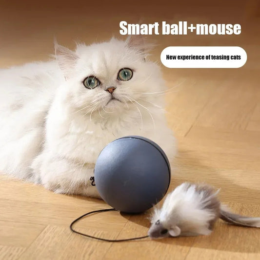 Automatic Mouse Teaser Ball – Smart Rolling Toy for Cats Dogs